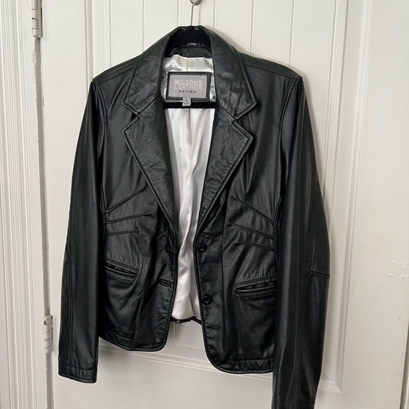 Wilsons Leather Jackets & Blazers - Vintage Black Wilson’s Leather Maxima Jacket Large